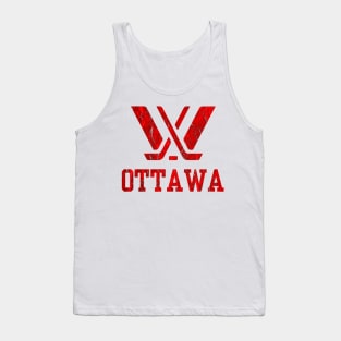 Distressed Ottawa PWHL Tank Top